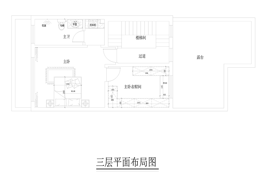 三楼平面图现代简约设计